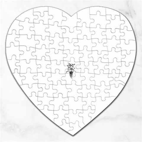 flowertribal5743 Jigsaw Puzzle (Heart) from ArtsNow.com Front