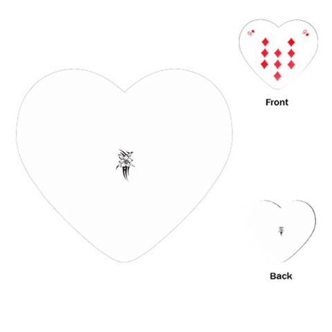 flowertribal5743 Playing Cards (Heart) from ArtsNow.com Front