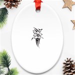 flowertribal5743 Oval Ornament (Two Sides)