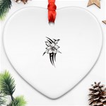 flowertribal5743 Heart Ornament (Two Sides)