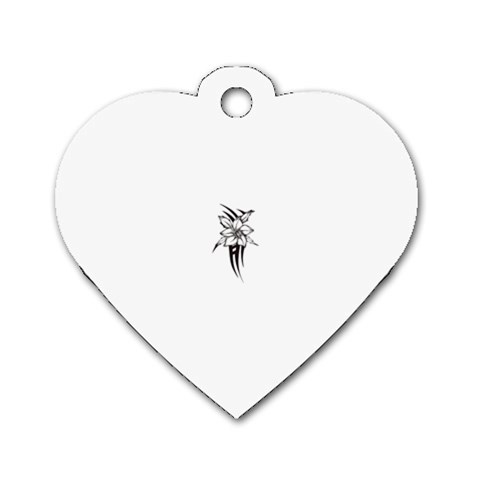 flowertribal5743 Dog Tag Heart (Two Sides) from ArtsNow.com Front
