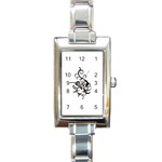 heart5642 Rectangular Italian Charm Watch