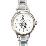 heart5642 Round Italian Charm Watch