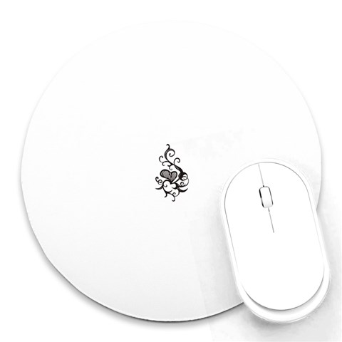 heart5642 Round Mousepad from ArtsNow.com Front