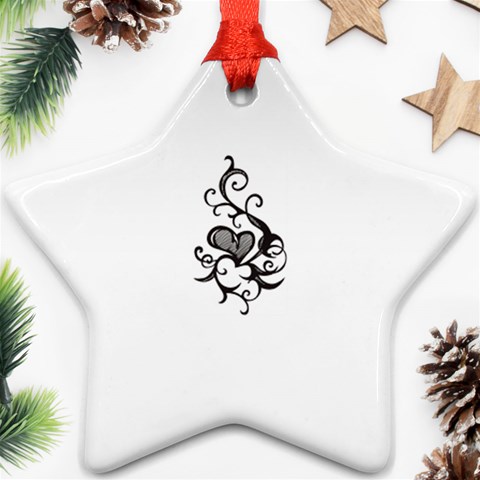 heart5642 Ornament (Star) from ArtsNow.com Front
