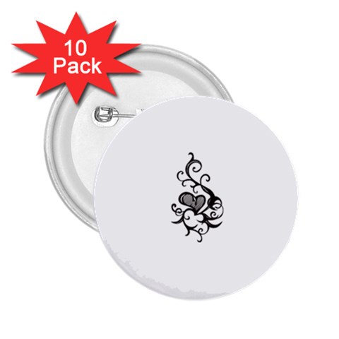 heart5642 2.25  Button (10 pack) from ArtsNow.com Front