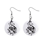 heart5642 1  Button Earrings