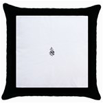 heart5642 Throw Pillow Case (Black)