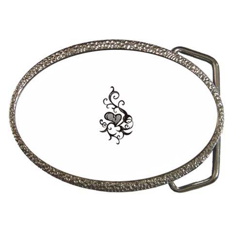 heart5642 Belt Buckle from ArtsNow.com Front