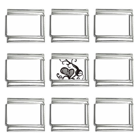 heart5642 9mm Italian Charm (9 pack) from ArtsNow.com Front