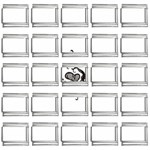 heart5642 9mm Italian Charm (25 pack)