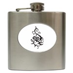 heart5642 Hip Flask (6 oz)