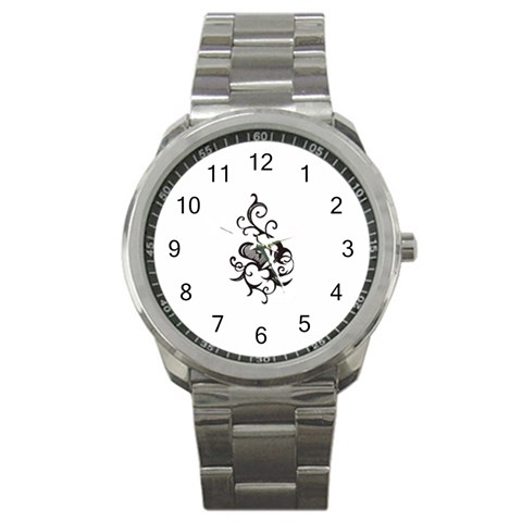 heart5642 Sport Metal Watch from ArtsNow.com Front