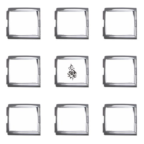 heart5642 Mega Link Italian Charm (9 pack) from ArtsNow.com Front