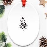 heart5642 Oval Ornament (Two Sides)