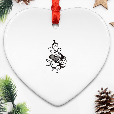heart5642 Heart Ornament (Two Sides) from ArtsNow.com Front