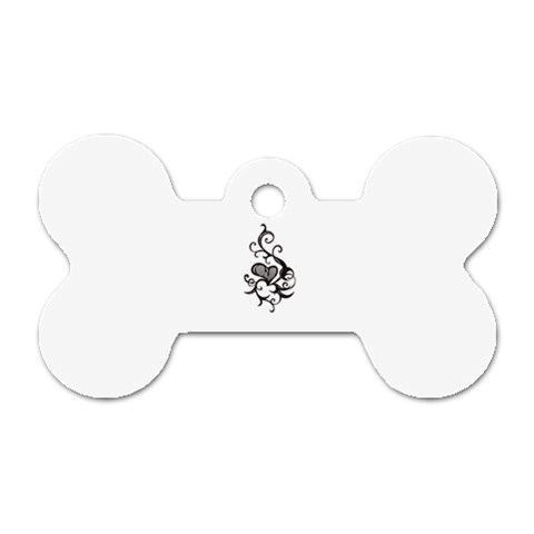 heart5642 Dog Tag Bone (Two Sides) from ArtsNow.com Front