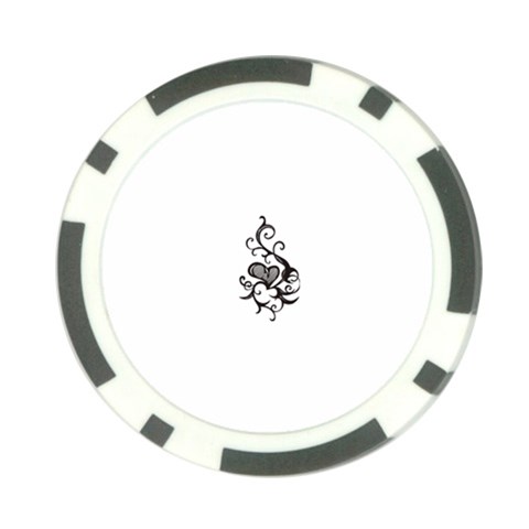 heart5642 Poker Chip Card Guard from ArtsNow.com Front