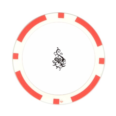 heart5642 Poker Chip Card Guard from ArtsNow.com Front