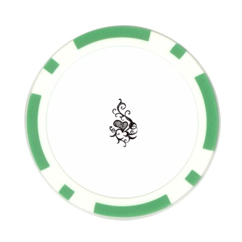 heart5642 Poker Chip Card Guard from ArtsNow.com Front
