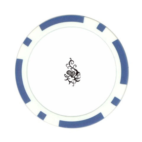 heart5642 Poker Chip Card Guard from ArtsNow.com Front