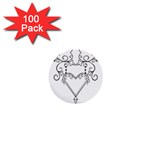 heart19618 1  Mini Button (100 pack) 