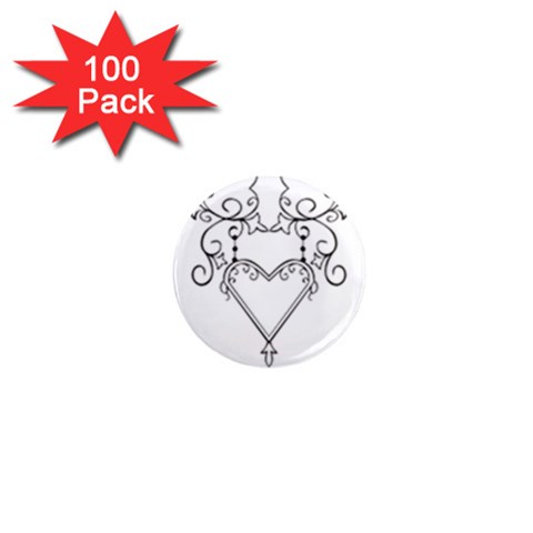 heart19618 1  Mini Magnet (100 pack)  from ArtsNow.com Front