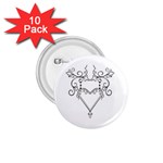 heart19618 1.75  Button (10 pack) 