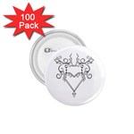 heart19618 1.75  Button (100 pack) 