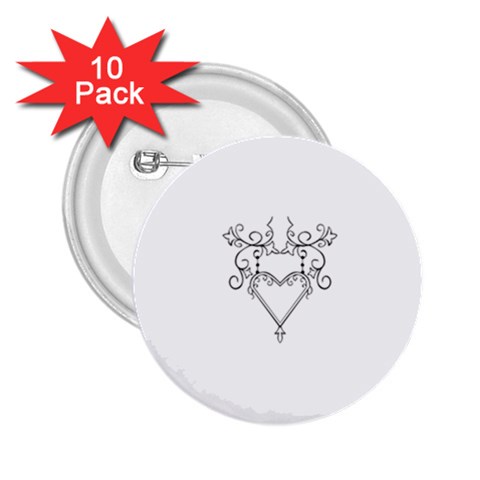heart19618 2.25  Button (10 pack) from ArtsNow.com Front