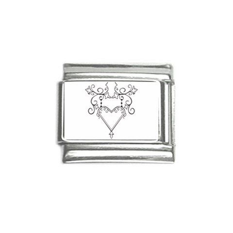 heart19618 Italian Charm (9mm) from ArtsNow.com Front