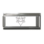 heart19618 Superlink Italian Charm (9mm)