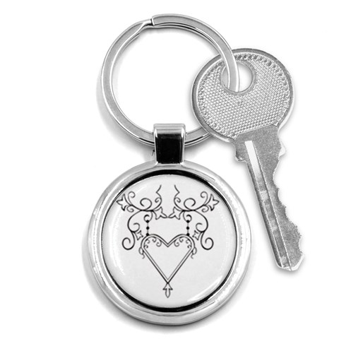 heart19618 Key Chain (Round) from ArtsNow.com Front