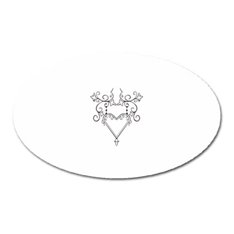 heart19618 Magnet (Oval) from ArtsNow.com Front