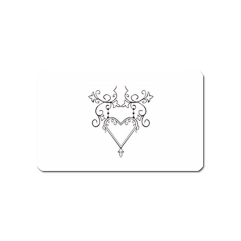 heart19618 Magnet (Name Card) from ArtsNow.com Front
