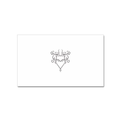 heart19618 Sticker Rectangular (100 pack) from ArtsNow.com Front