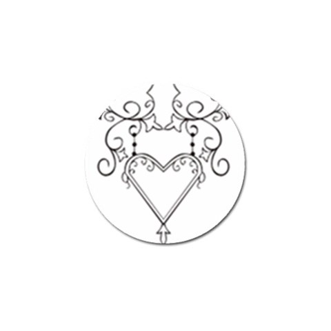 heart19618 Golf Ball Marker (4 pack) from ArtsNow.com Front