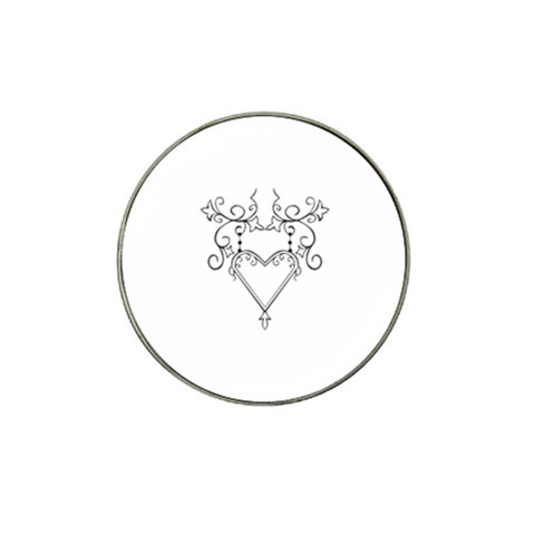 heart19618 Hat Clip Ball Marker (10 pack) from ArtsNow.com Front