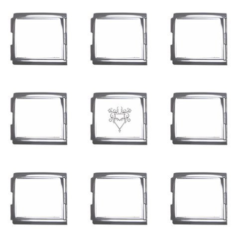 heart19618 Mega Link Italian Charm (9 pack) from ArtsNow.com Front