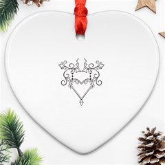 heart19618 Heart Ornament (Two Sides) from ArtsNow.com Front