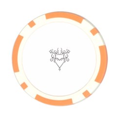 heart19618 Poker Chip Card Guard from ArtsNow.com Front