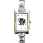 leo19079 Rectangular Italian Charm Watch