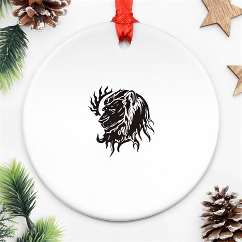 leo19079 Ornament (Round) from ArtsNow.com Front