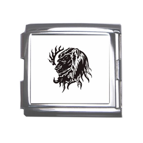 leo19079 Mega Link Italian Charm (18mm) from ArtsNow.com Front