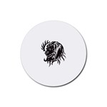 leo19079 Rubber Round Coaster (4 pack)