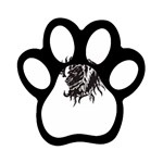 leo19079 Magnet (Paw Print)