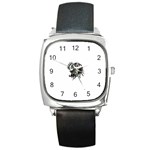 leo19079 Square Metal Watch