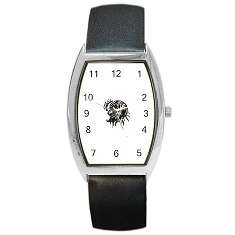 leo19079 Barrel Style Metal Watch from ArtsNow.com Front