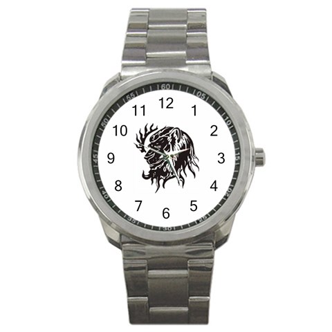 leo19079 Sport Metal Watch from ArtsNow.com Front