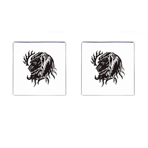 leo19079 Cufflinks (Square) from ArtsNow.com Front(Pair)